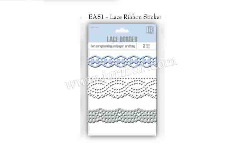 EA51-lace ribbon sticker