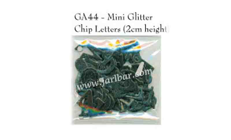 GE44-Mini glitter chip letters(2cmheight)