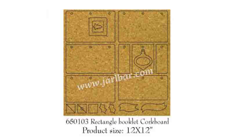650103 Rectangle booklet Corkboard