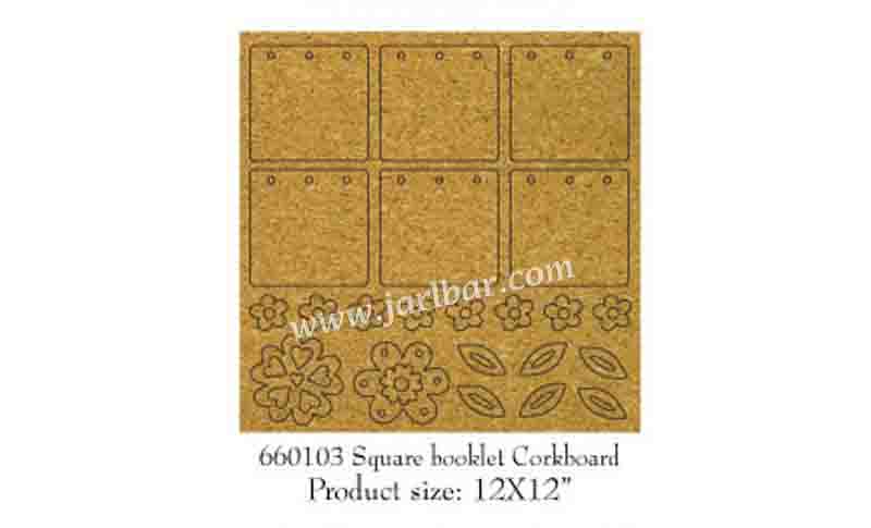 660103 Square booklet Corkboard