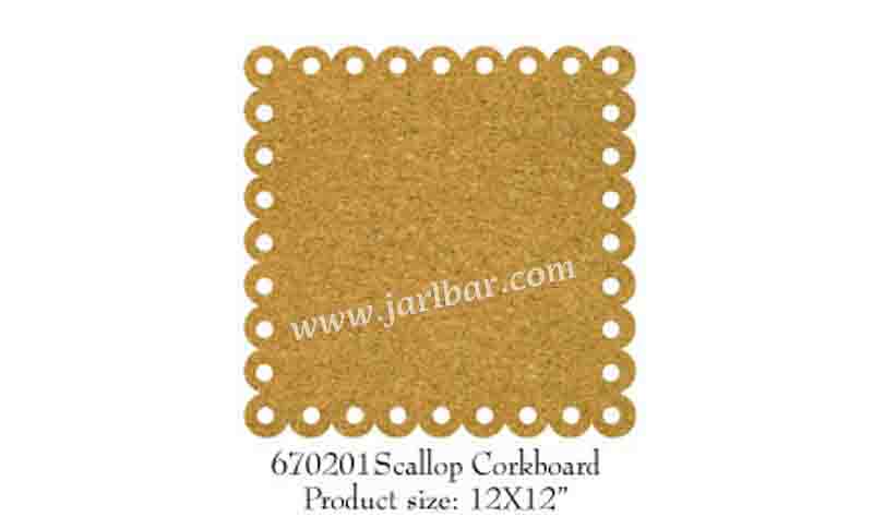 670201 Scallop Corkboard