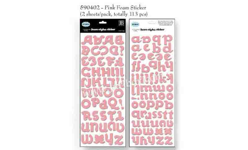 590402 pink foam sticker