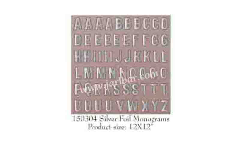 150304 silver foil monogrames
