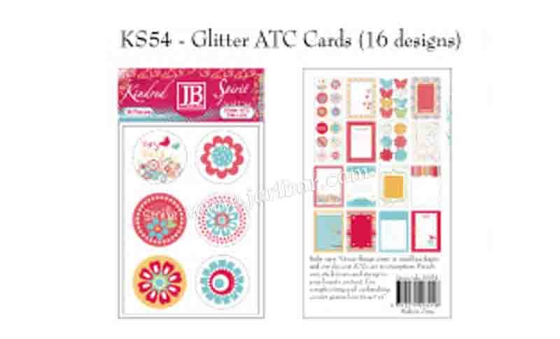 KS54 Glitter ATC Cards(16designs)