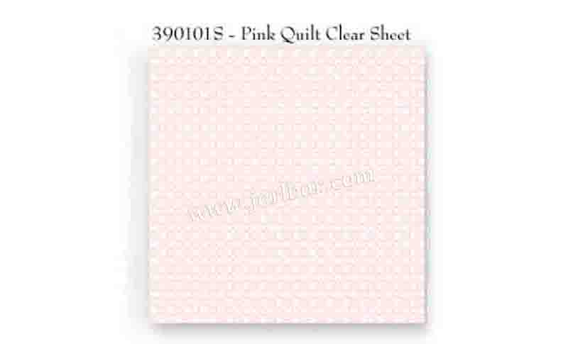 390101S-Pink Quilt Clear Sheet