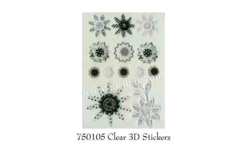 750105 Clear 3D Stickerz
