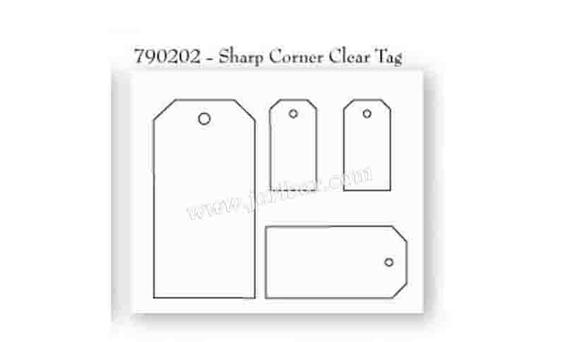 790202 Sharp Corner Clear Tag