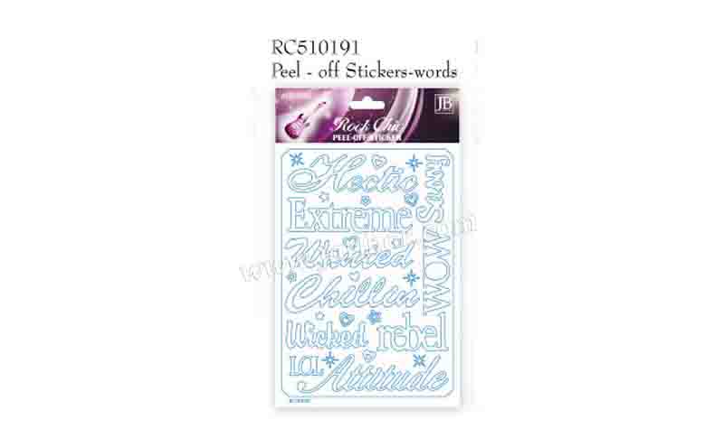 RC510191 Peel-off stickers-words