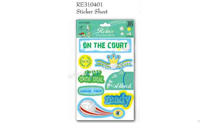 RE310401 Sticker sheet
