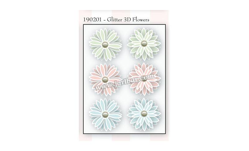 190201-glitter 3D flowers