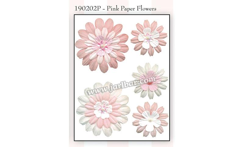 190202P-pink paper flowers